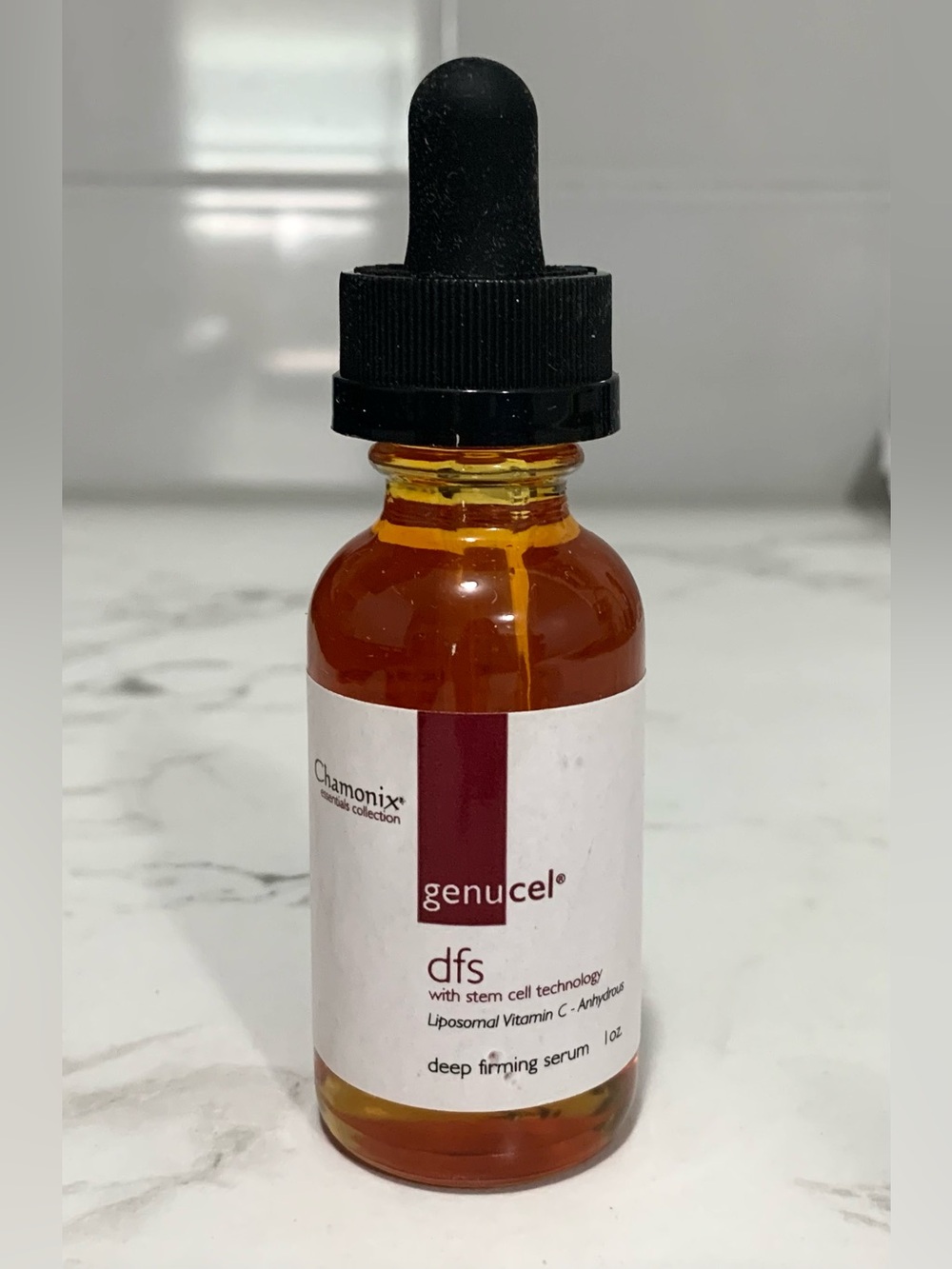 (red label) Chamonix Genucel DFS w/ Stem Cell Technology Deep Firming Serum 1 oz